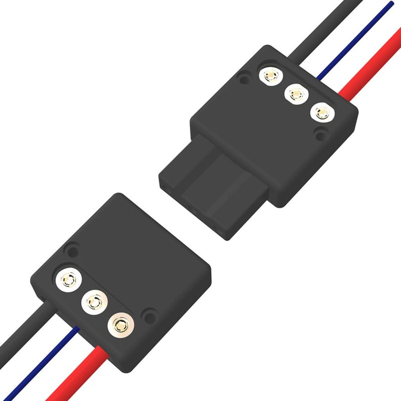 Vebner Quick-Release Power Connector for Car Amps & Powered Subwoofers - Compatible with 4 AWG & 8 AWG Cables - Fast Plug Disconnect for Amplifiers, Active Bass Systems, and Car Audio Installs 2-Pack - Image 2
